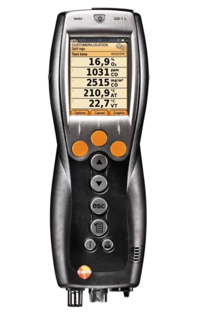 Set analizador de combustión testo 330-1 LL - Con Bluetooth
