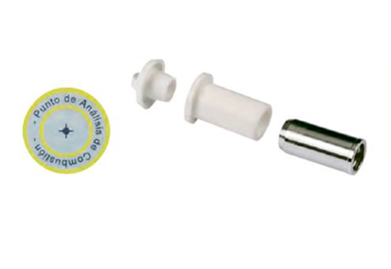 Conjunto toma de muestras para calderas estancas