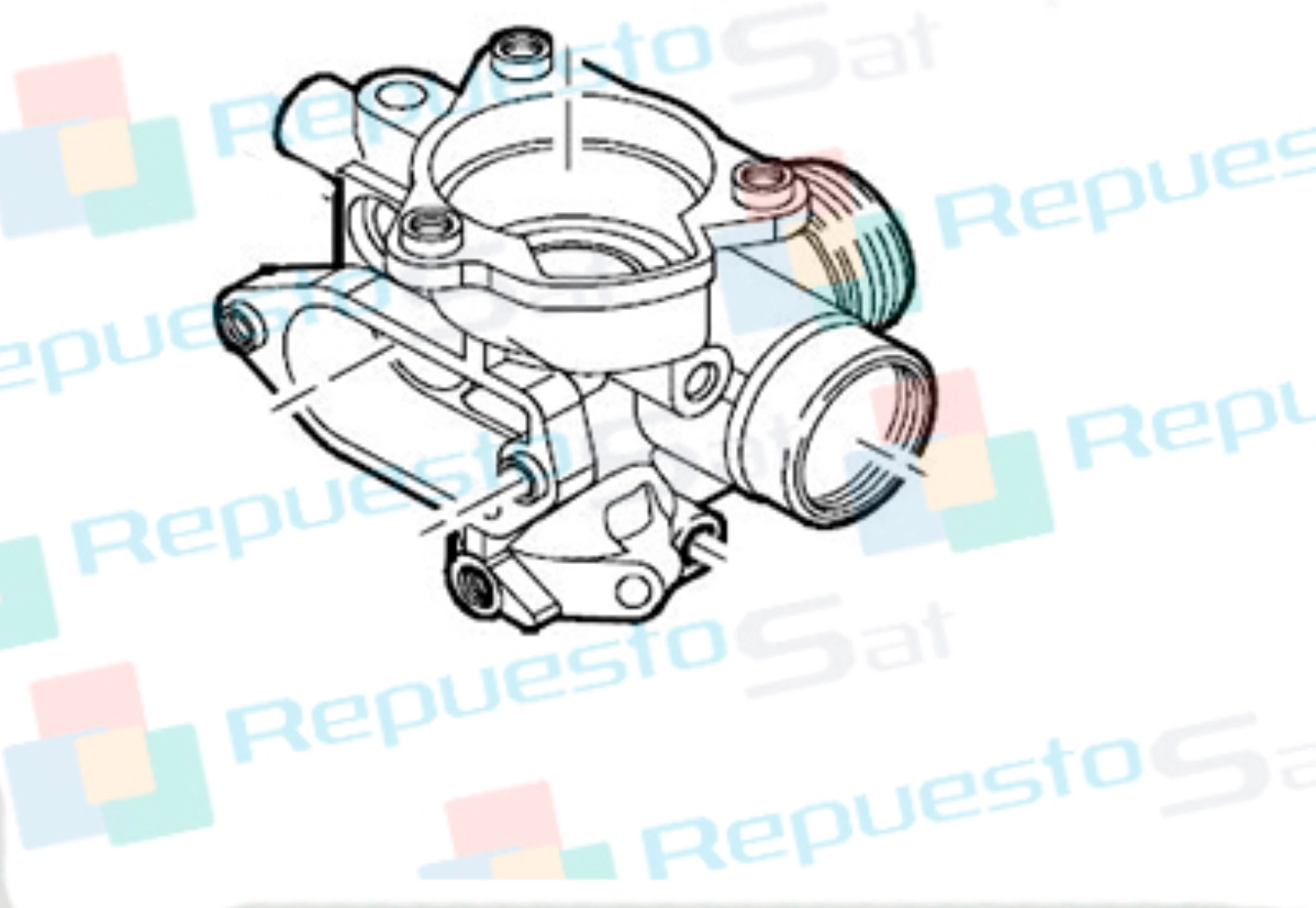 CARCASA CUERPO DE GAS