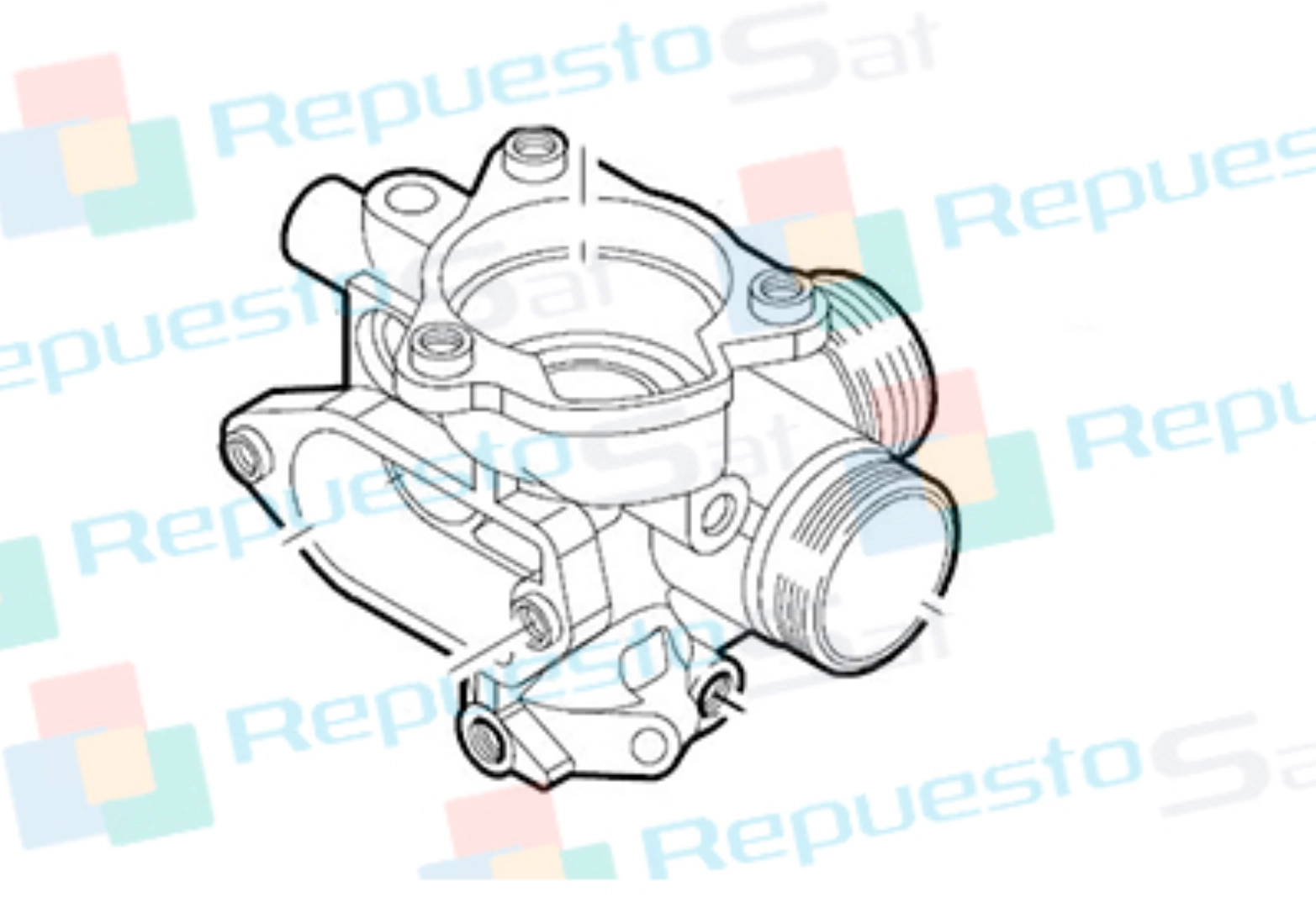 CARCASA CUERPO DE GAS
