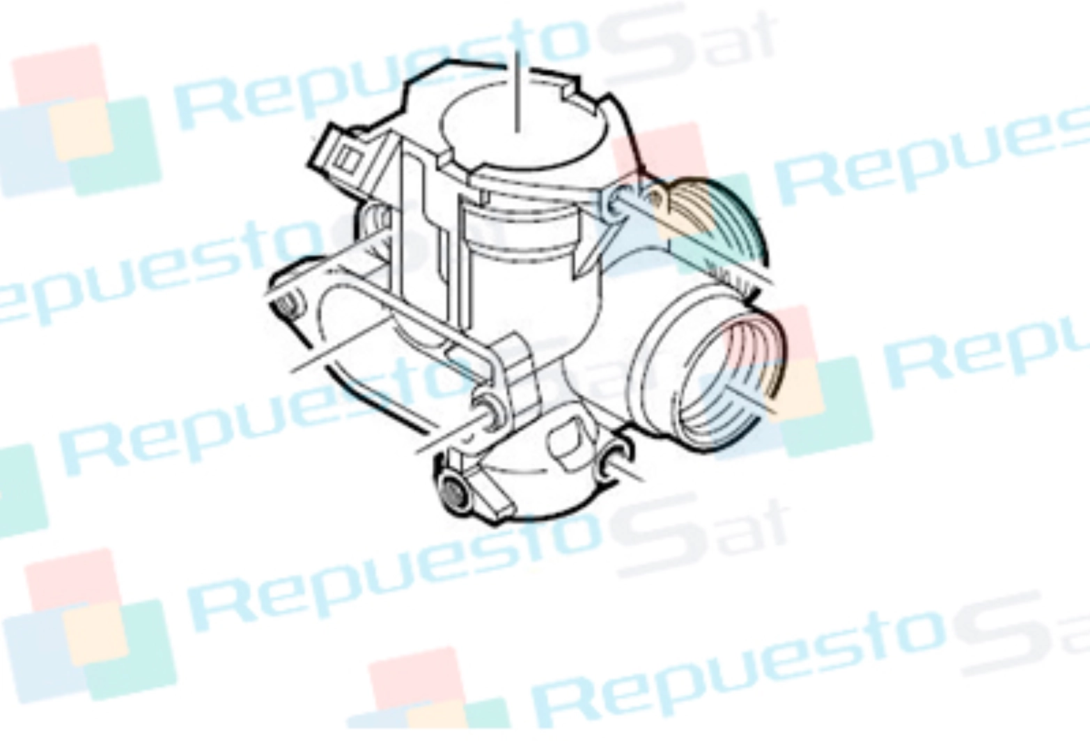 CARCASA CUERPO DE GAS