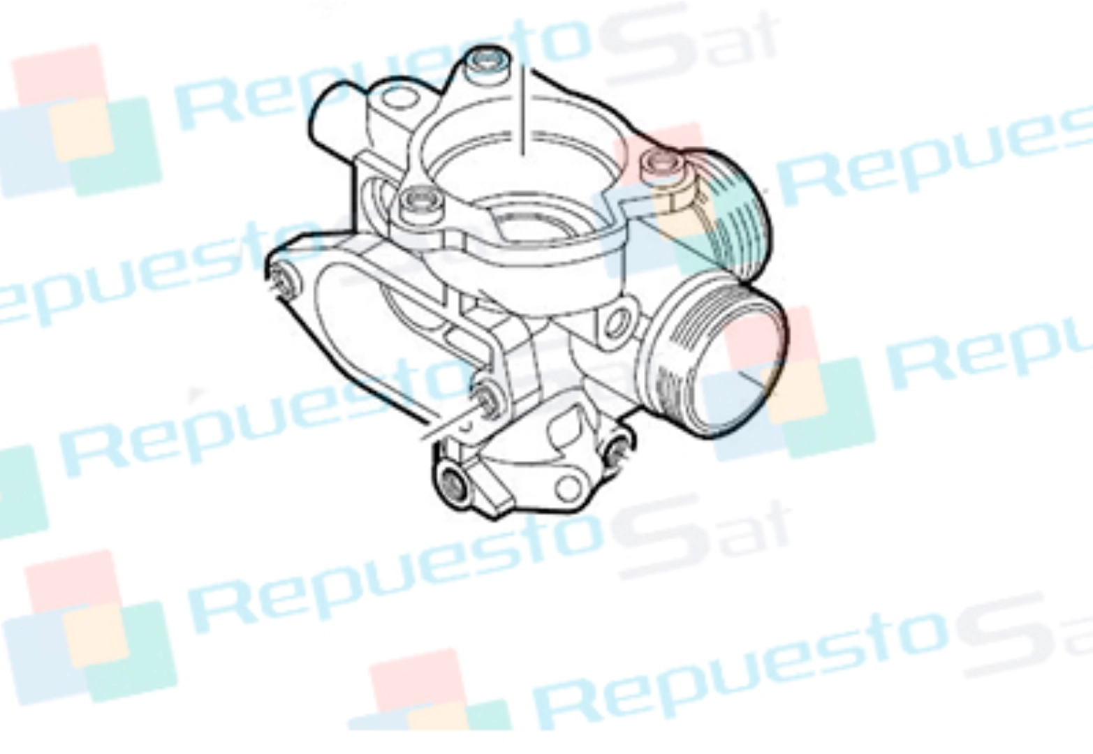 CARCASA CUERPO DE GAS