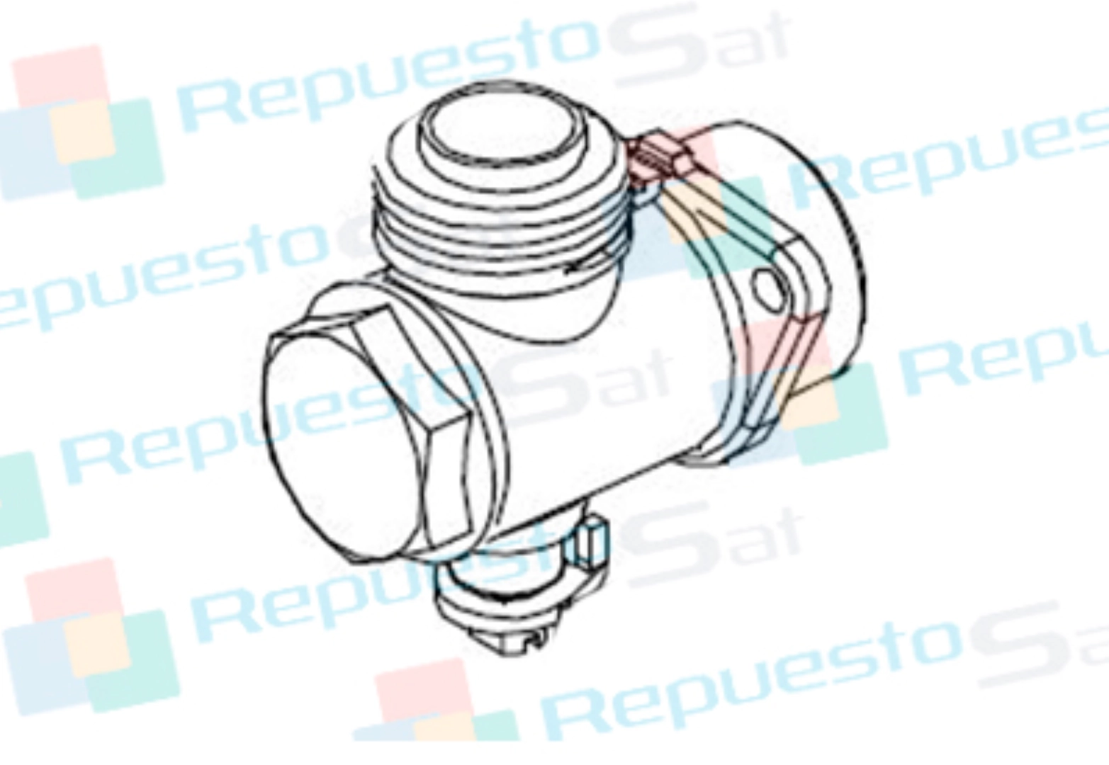 Válvula de gas escuadra