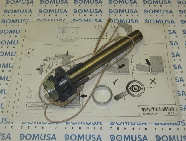 Resistencia pellet Domusa Bioclass - Bioclass NG actual, kit completo resistencia 400w + separador
