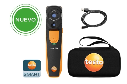 Producto Set cámara termográfica testo 860i - Cámara para smarphone, con cable USB-C y estuche de transporte