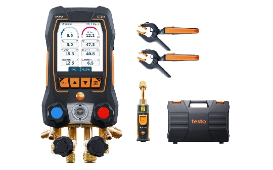 Producto Set analizador de refrigeración testo 558s - Set Smart Bluetooth con vacuómetro y sondas de temperatura