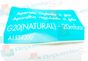 Producto ETIQUETA GAS NATURA