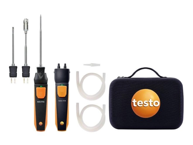 Set testo Smart Probes HVAC - Instrumentos de medición para smartphone y tablet